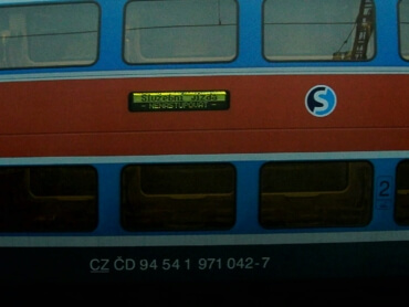 Example of successfully recognized passenger wagon UIC number (CZ)