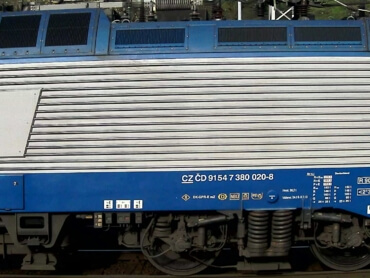 Example of successfully recognized locomotive UIC number (CZ)