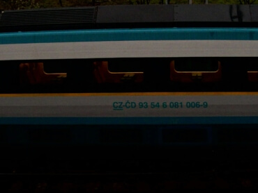Example of successfully recognized passenger wagon UIC number (CZ)